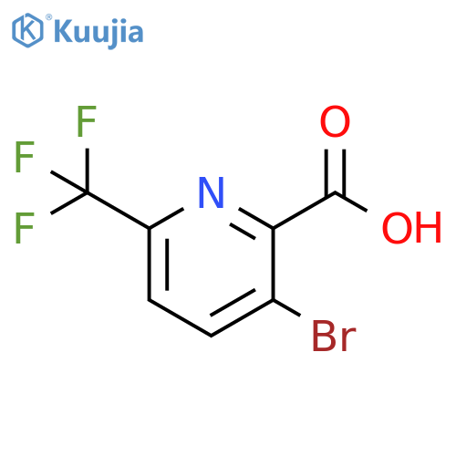 3-Bromo-6-(trifluoromethyl)pyridine-2-carboxylic Acid structure