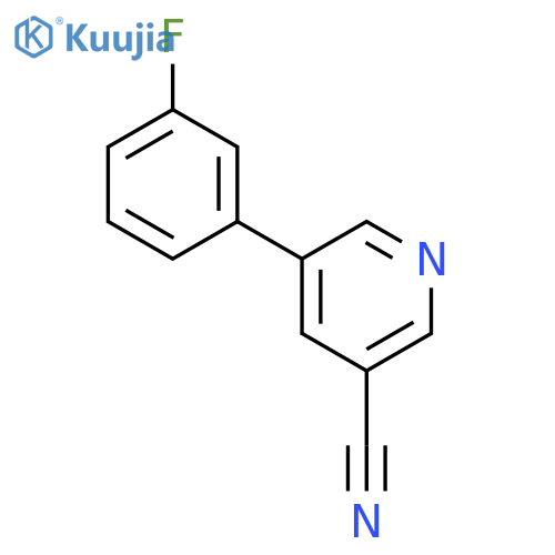 5-(3-Fluorophenyl)nicotinonitrile structure