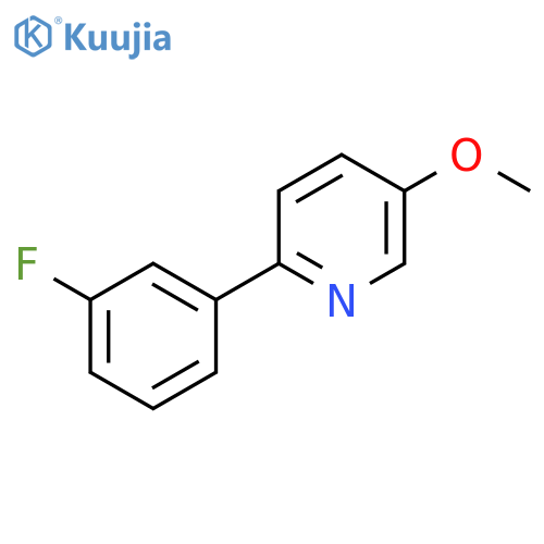 2-(3-Fluorophenyl)-5-methoxypyridine structure