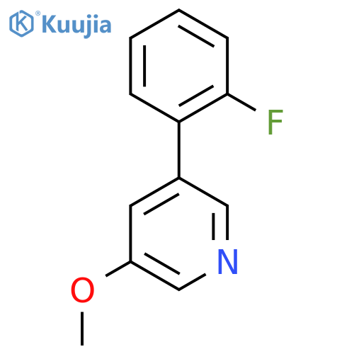 3-(2-Fluorophenyl)-5-methoxypyridine structure