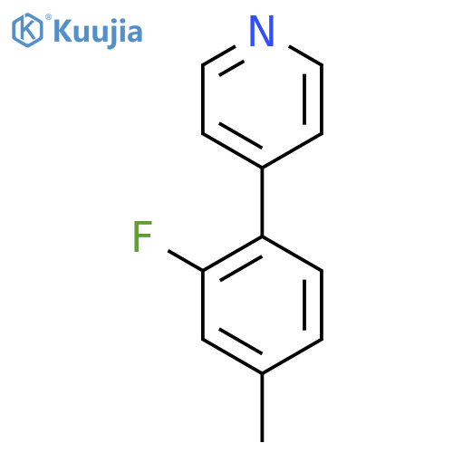 4-(2-Fluoro-4-methylphenyl)pyridine structure