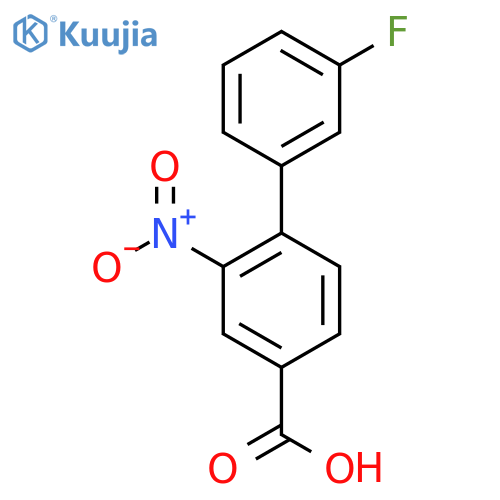 3'-Fluoro-2-nitrobiphenyl-4-carboxylic acid structure