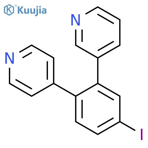 3-(5-Iodo-2-(pyridin-4-yl)phenyl)pyridine structure