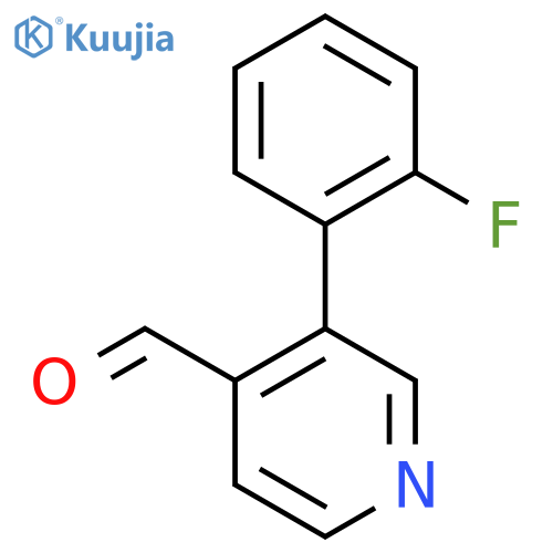 3-(2-Fluorophenyl)isonicotinaldehyde structure