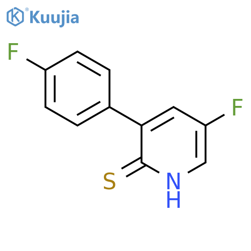 5-Fluoro-3-(4-fluorophenyl)pyridine-2-thiol structure