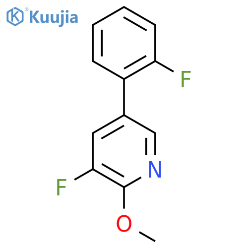 3-Fluoro-5-(2-fluorophenyl)-2-methoxypyridine structure