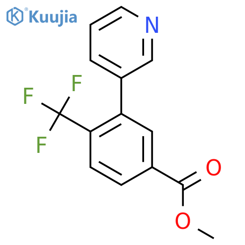 Methyl 3-(pyridin-3-yl)-4-(trifluoromethyl)benzoate structure