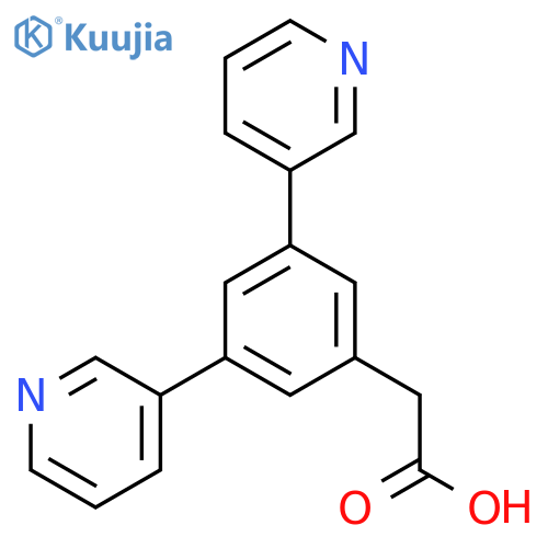 2-(3,5-Di(pyridin-3-yl)phenyl)acetic acid structure