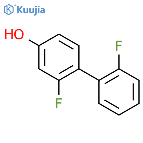 3-fluoro-4-(2-fluorophenyl)phenol structure