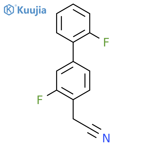 2-(2',3-Difluorobiphenyl-4-yl)acetonitrile structure