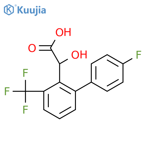 2-(4'-Fluoro-3-(trifluoromethyl)biphenyl-2-yl)-2-hydroxyacetic acid structure