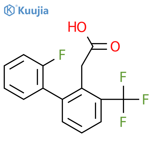 2-(2'-Fluoro-3-(trifluoromethyl)biphenyl-2-yl)acetic acid structure