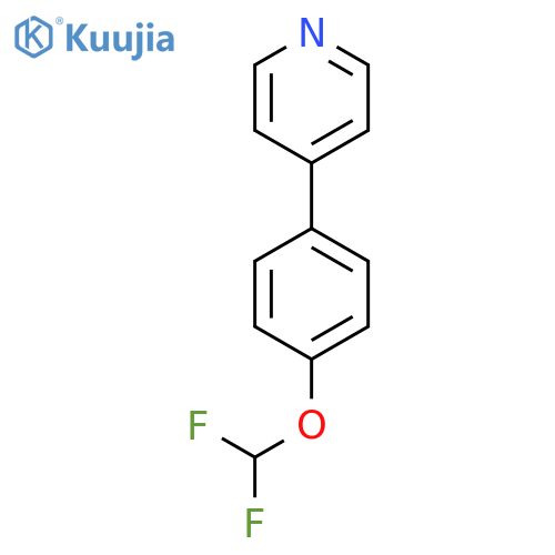 4-(4-(Difluoromethoxy)phenyl)pyridine structure