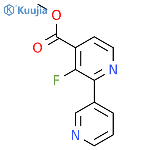Methyl 3-fluoro-2-(pyridin-3-yl)isonicotinate structure
