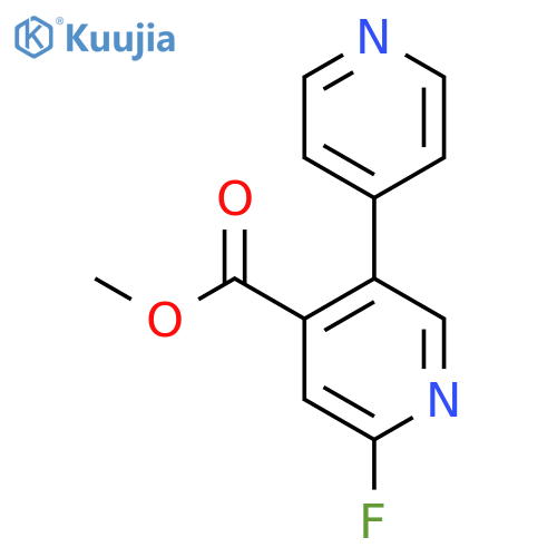 Methyl 2-fluoro-5-(pyridin-4-yl)isonicotinate structure