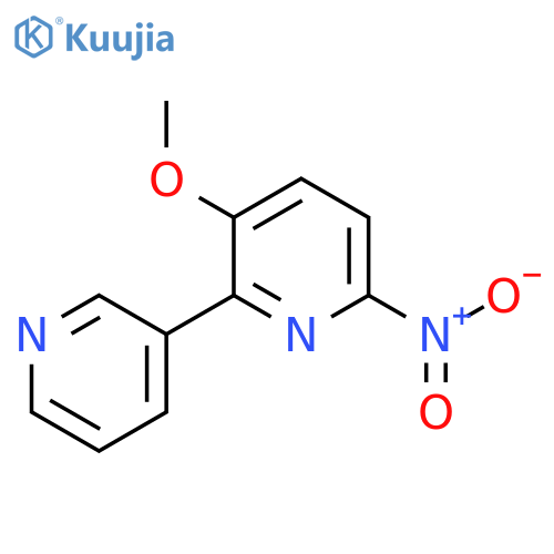 3-Methoxy-6-nitro-2-(pyridin-3-yl)pyridine structure