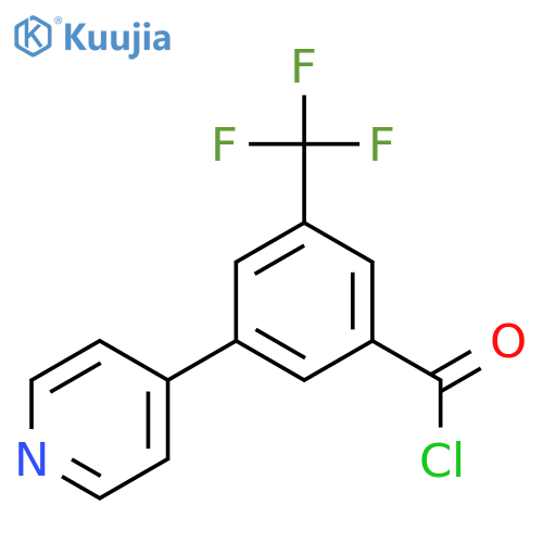 3-(Pyridin-4-yl)-5-(trifluoromethyl)benzoyl chloride structure