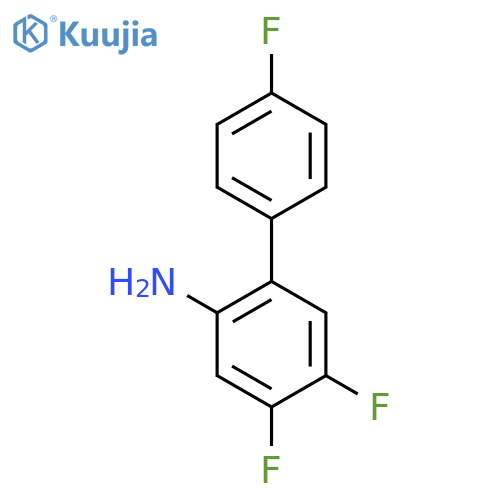 4,5-Difluoro-2-(4-fluorophenyl)aniline structure