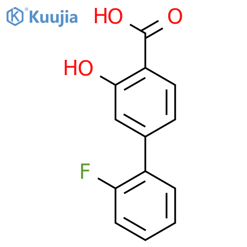 4-(2-fluorophenyl)-2-hydroxybenzoic Acid structure