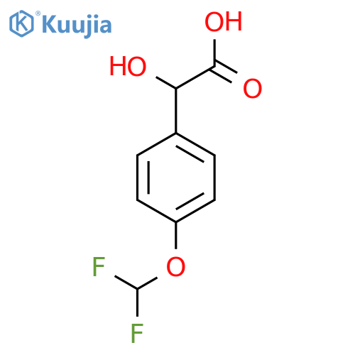 2-4-(difluoromethoxy)phenyl-2-hydroxyacetic acid structure
