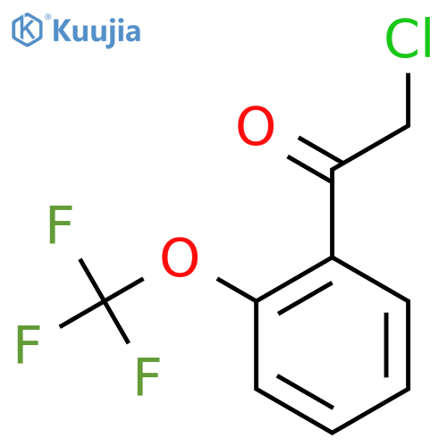 2-chloro-1-2-(trifluoromethoxy)phenylethan-1-one structure