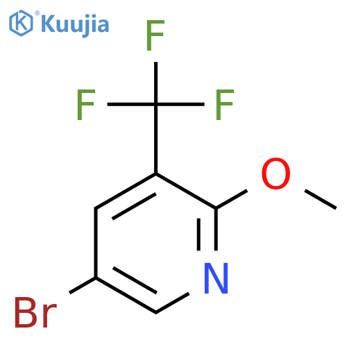 5-Bromo-2-methoxy-3-(trifluoromethyl)pyridine structure