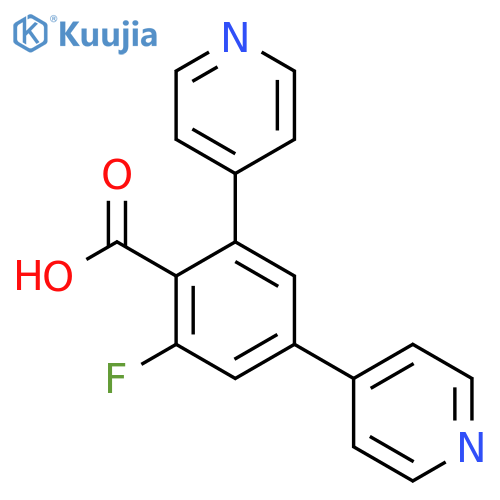 2-Fluoro-4,6-di(pyridin-4-yl)benzoic acid structure