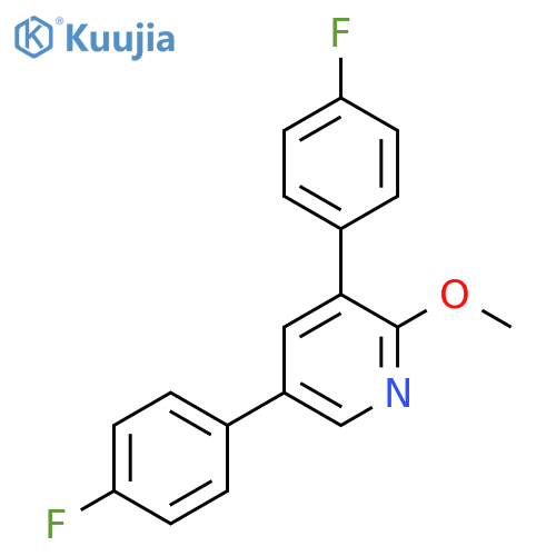 3,5-Bis(4-fluorophenyl)-2-methoxypyridine structure