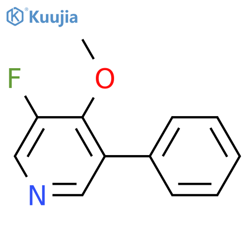 5-Fluoro-4-methoxy-3-phenylpyridine structure