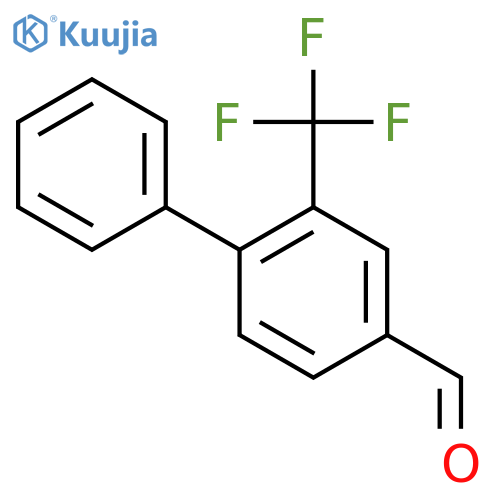 4-phenyl-3-(trifluoromethyl)benzaldehyde structure