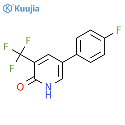 5-(4-Fluorophenyl)-3-(trifluoromethyl)pyridin-2-ol structure