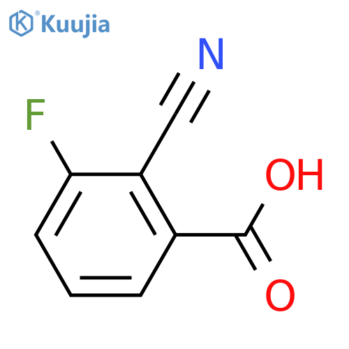 2-Cyano-3-fluorobenzoic acid structure