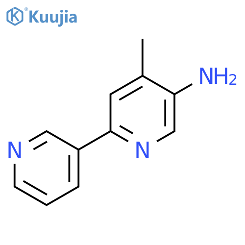 4-Methyl-6-(pyridin-3-yl)pyridin-3-amine structure