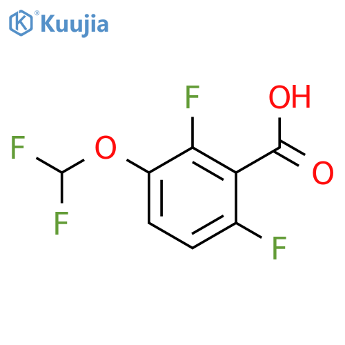 3-(difluoromethoxy)-2,6-difluorobenzoic Acid structure