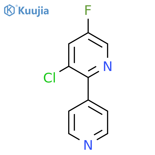 3-Chloro-5-fluoro-2-(pyridin-4-yl)pyridine structure