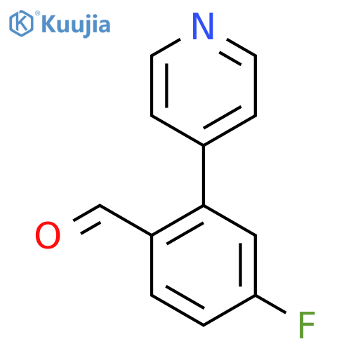 4-Fluoro-2-(pyridin-4-yl)benzaldehyde structure