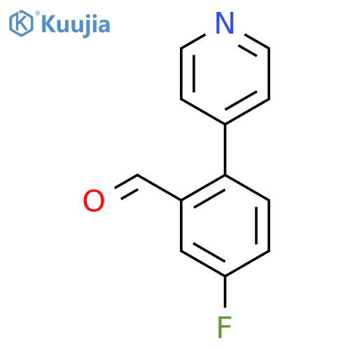 5-Fluoro-2-(pyridin-4-yl)benzaldehyde structure