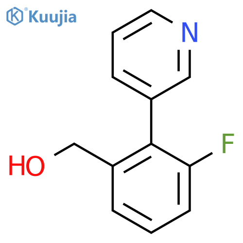 (3-Fluoro-2-(pyridin-3-yl)phenyl)methanol structure