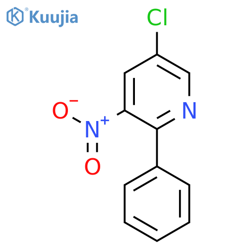 5-Chloro-3-nitro-2-phenylpyridine structure