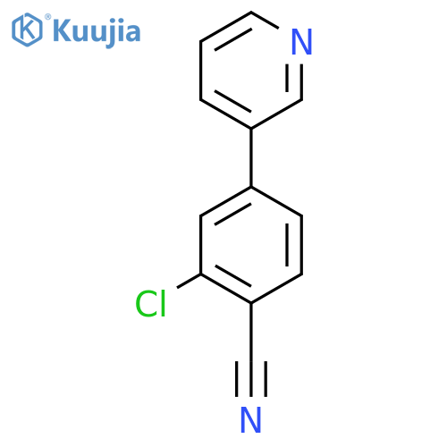 2-Chloro-4-(pyridin-3-yl)benzonitrile structure