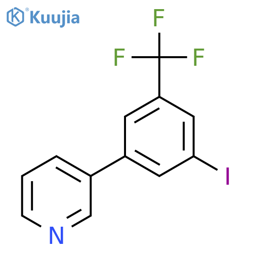 3-(3-Iodo-5-(trifluoromethyl)phenyl)pyridine structure