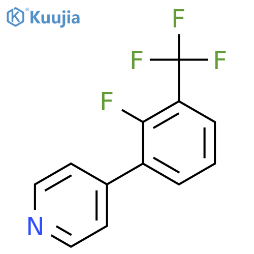 4-(2-Fluoro-3-(trifluoromethyl)phenyl)pyridine structure