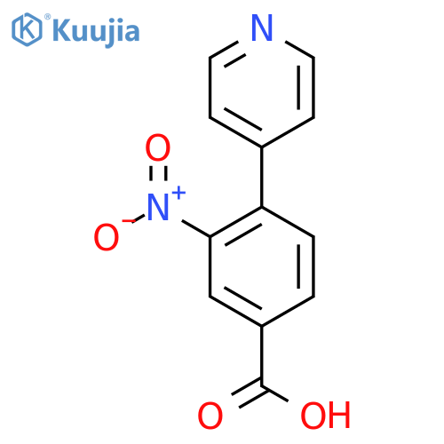 3-Nitro-4-(pyridin-4-yl)benzoic acid structure