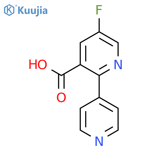 5-Fluoro-2-(pyridin-4-yl)nicotinic acid structure