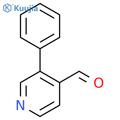 3-phenylpyridine-4-carbaldehyde structure