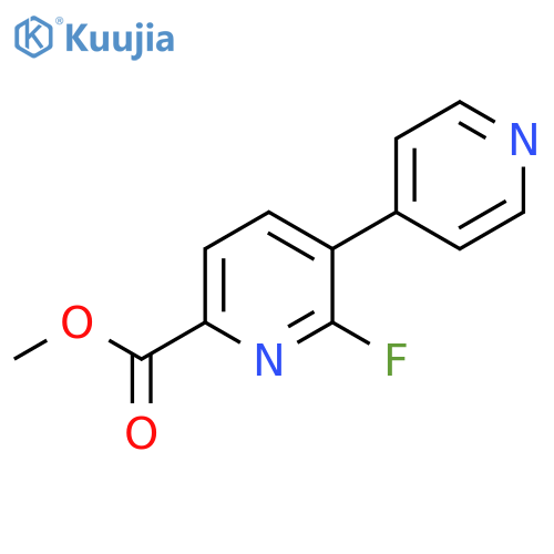 Methyl 6-fluoro-5-(pyridin-4-yl)picolinate structure
