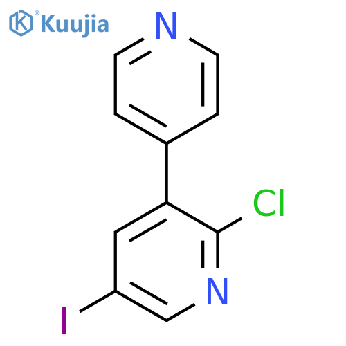 2-Chloro-5-iodo-3-(pyridin-4-yl)pyridine structure