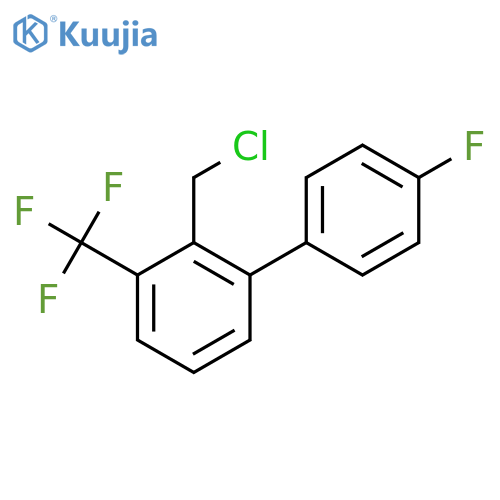 2-(Chloromethyl)-4'-fluoro-3-(trifluoromethyl)biphenyl structure