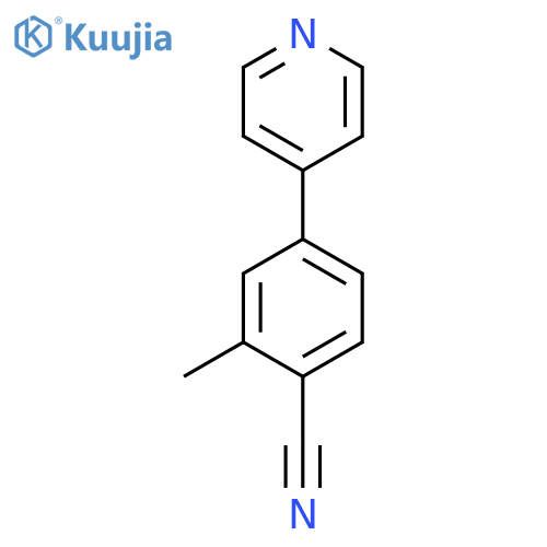 2-Methyl-4-(pyridin-4-yl)benzonitrile structure