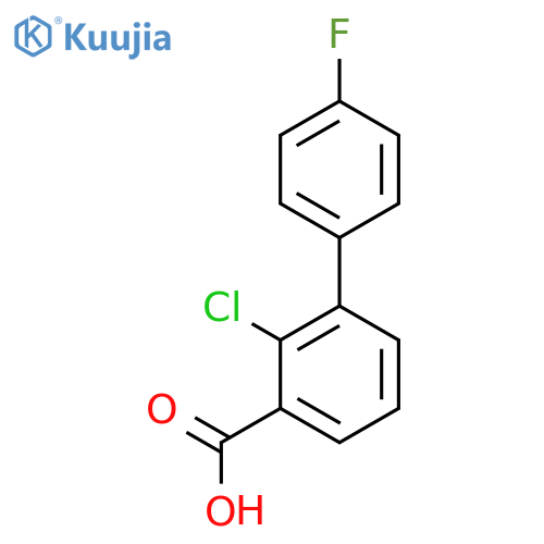2-Chloro-4'-fluorobiphenyl-3-carboxylic acid structure